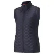 NWT WOMEN'S PUMA CLOUDSPUN WRMLBL GOLF VEST 531233-02 NAVY BLAZER SZ MEDIUM