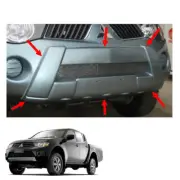 Front Bumper Guard Cover Painted 1 Pc For Mitsubishi L200 Triton 2006 09 - 2014