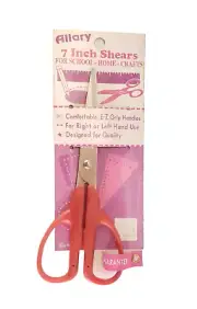 Allary 7-Inch Shears/Craft Scissors, Red