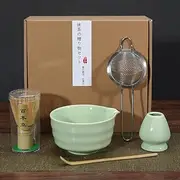 Luikyei Matcha Set - Matcha Whisk (Chasen), Whisk Holder, Matcha Bowl, Traditional Scoop (Chashaku)- The Perfect Bamboo Matcha Kit to Prepare a Traditional Cup of Japanese Matcha Tea