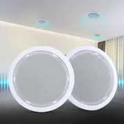 Giantz 2 x 6" In Ceiling Wall Speakers In-Wall Home Speaker Theatre Stereo Marine 80W