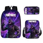 Liyun Fortnite Student Schoolbag Fortnite Three-piece Backpack Lunch Bag Pencil Case Backpack