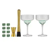 12pc Tempa Leila Margarita Premium Crystal Glass Set