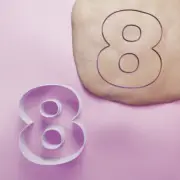 Number 8 Cookie Cutter - Biscuit Cutter - Baking - 3 Sizes