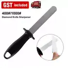 1-2PCS 400#/1000# Diamond Knife Sharpener Rod Kitchen Sharpening Steel Household