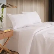 Kensington 1200 Thread Count Cotton Sheet Set Double White