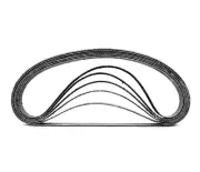 1/2 Inch X 24 Inch Silicon Carbide Sanding Air File Belts (24 Pack, 150 Grit)