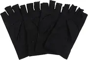 [ROMISBABA] 2 Pairs Uv Protection Half Finger Gloves Breathable Spandex Riding Gloves Comfortable Touch Screen Gloves for Cycling Outdoor Sports Summer Gloves Uv Lace