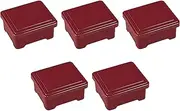 Set of 5 [A] Mini Bowl Heavy Ginshuai Vermilion (5.5 x 4.8 x 4.8 x 2.8 inches (14 x 11.9 x 10.1 x 7.3 (4.6 cm) | Heavy ABS Resin Setomonohonpo