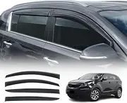 OAD4X4 Weathershields Compatible with KIA Sportage SL Series 2010-2015, Weather Shields Window Visors Wind Deflectors Sun Rain Guard 4PCS Set