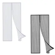 Instant Magnetic Mesh Screen Door Bug Mosquito Fly Pet Patio Net Hands Free - 2x