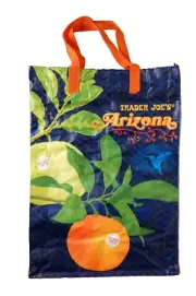 Trader Joe's Arizona Flag Reusable Grocery Bag Shopping Tote hummingbird
