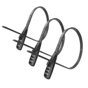 Zip Tie Lock - 3-Digit Adjustable Cable Lock, for Bike Rack, Motorcycle Helme...