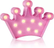 YiaMia Crown Pink Room Decor, Princess Decor for Girls Room,