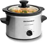 Elite Gourmet MST-250XS Electric Slow Cooker Ceramic Pot, Adjustable Temp,...