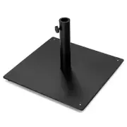 ANGELES HOME Patio Umbrella Base 19.5"x19.5"x14" Steel w/3 Adapters in Black