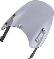 Windscreens & Parts For Ducati For Scrambler 2015-2020 2019 2018 2017 Motorcycle Windshield Windscreen Wind Deflectors With Bracket Wind Deflector Screen (Color : Light Smoke)