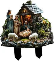 Generic Holy Family Nativity Scene Christmas Decoration Stakes Holidays Yard Sign