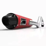 HMF Performance Can-Am Red Full Exhaust System Black Euro Cap Outlander 650 850