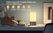 RGB Table Lamp Bedside Touch Control Dimmable Warm White Nightstand LED Portable