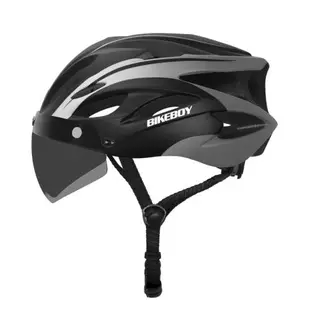 自行車騎行頭盔帶風鏡山地車公路車單車男女眼鏡一體透氣安全帽子