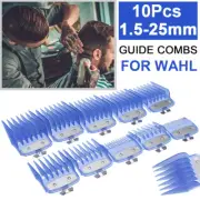 10Pcs Professional Hair Clipper Clip Guides Limit Combs Guards 1.5-25mm For WAHL