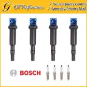 Performance Ignition Coil & BOSCH Spark Plug 4PCS for 09-10 Mini Cooper 1.6L L4 (for: Mini)