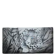 Anna by Anuschka Women's Hand-Painted Genuine Leather Two Fold Clutch Wallet