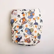 Monarch Reusable Pocket Cloth Nappy, Feline Good