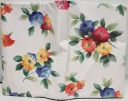 Superior Tablecloth Vinyl Flannel Back,52" X 52" Square, COLORFUL FLOWERS # 4