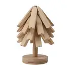 Polished Wood Trivet Countertop Protectors Trivets with Tree-shaped Design