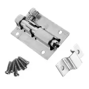 2/3/4/5 Inches Door Latch Sliding Lock Bolt Latch Hasp Staple Gate Safety Lock A
