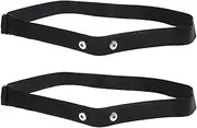 2Pcs Elastic Heart Rate Chest Strap Bands for Geonaute Heart Rate Sensor Chest Belt