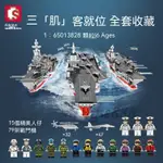 福建號 航空母艦 戰艦模型 交換禮物 積木玩具 桌面擺件 益智玩具 二戰 軍事 美軍 德軍 軍艦  相容 樂高 LEGO