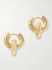 [LIÉ STUDIO] LIÉ STUDIO - The Esther Gold-plated Hoop Earrings - One size One size Gold