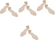 Healeved 4pairs Self-adhesive Heel Cushion Pads Non-slip Massage Back Inserts for High Heels Blister Prevention Comfortable Fit Versatile for Flats and Boots Apricot Color