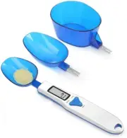 Kitchen Scale Spoon Gram Measuring Spoon, 500G/0.1G Blue Cute Digital Weight Sca