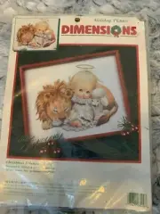 Dimensions Holiday Picture Christmas Friends No Count Cross Stitch Kit Angel NEW