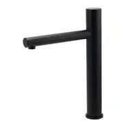Black Tall Basin Mixer Vanity Sink Faucet Bubble Tap Laundry 180o Turn No Handle