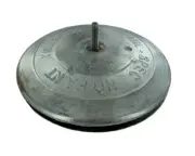 Reliance MDR-2 Two-Piece 2-13/16" Trim-Tab Button Rudder Plate Zinc Anode
