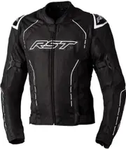 RST S1 Mesh Motorcycle Textile Jacket, black-white, Size 3XL for Men Black White