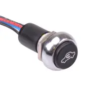 Air Recirculation illuminated Automotive Momentary 12mm Push Button Switch SPST