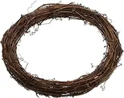 MUELODSIC 1Pc Handmade Rattan Wreath DIY Garland Accessory for Christmas Decor Rustic Home Decoration for Wreaths Weddings and