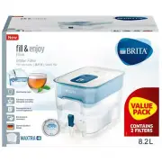 Brita Flow Cask Water Dispenser Tap 8.2L with 2 x Maxtra+ Filter Cartridge Campi