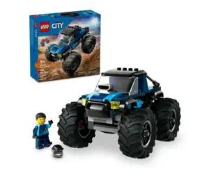 【LEGO 樂高】磚星球〡 60402 城市系列 藍色怪獸卡車 Blue Monster Truck