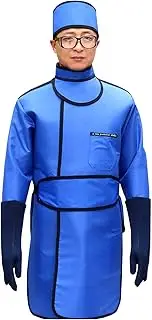 [KJIASDFE] X-ray Protective Apron Long Sleeved Lead Clothing Set with Thyroid Shield Collar, Lead Cap, Lead Glasses, Lead Gloves