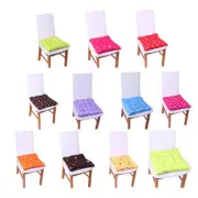 Home Office Polyester Square Shaped Back Support Seat Chair Pad Cushion