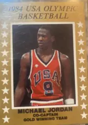 HOT! Authentic and Rare MICHAEL JORDAN ROOKIE CARD 1984 Team OLYMPIC Basketball