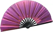 [simhoa] Ｓｉｍｈｏａ Folding Popping Fan Lightweight Handheld Fan for Themed Gatherings, Red, as described