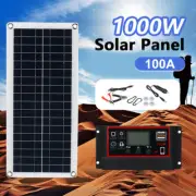 1000W Flexible Solar Panel Mono 12V Home RV Boat Camping Power Battery Charging